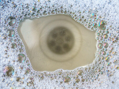 Clogged slow draining sink